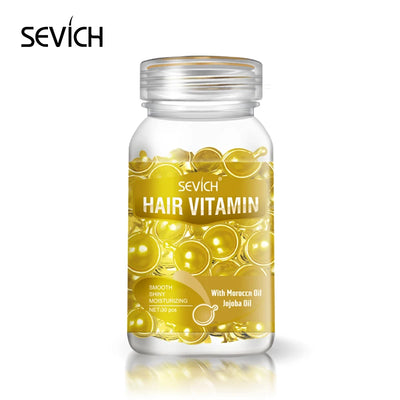 30pcs Sevich Hair Vitamin Capsules – Keratin Complex Oil for Hair Loss, Frizz Repair & Silky Smooth Hair