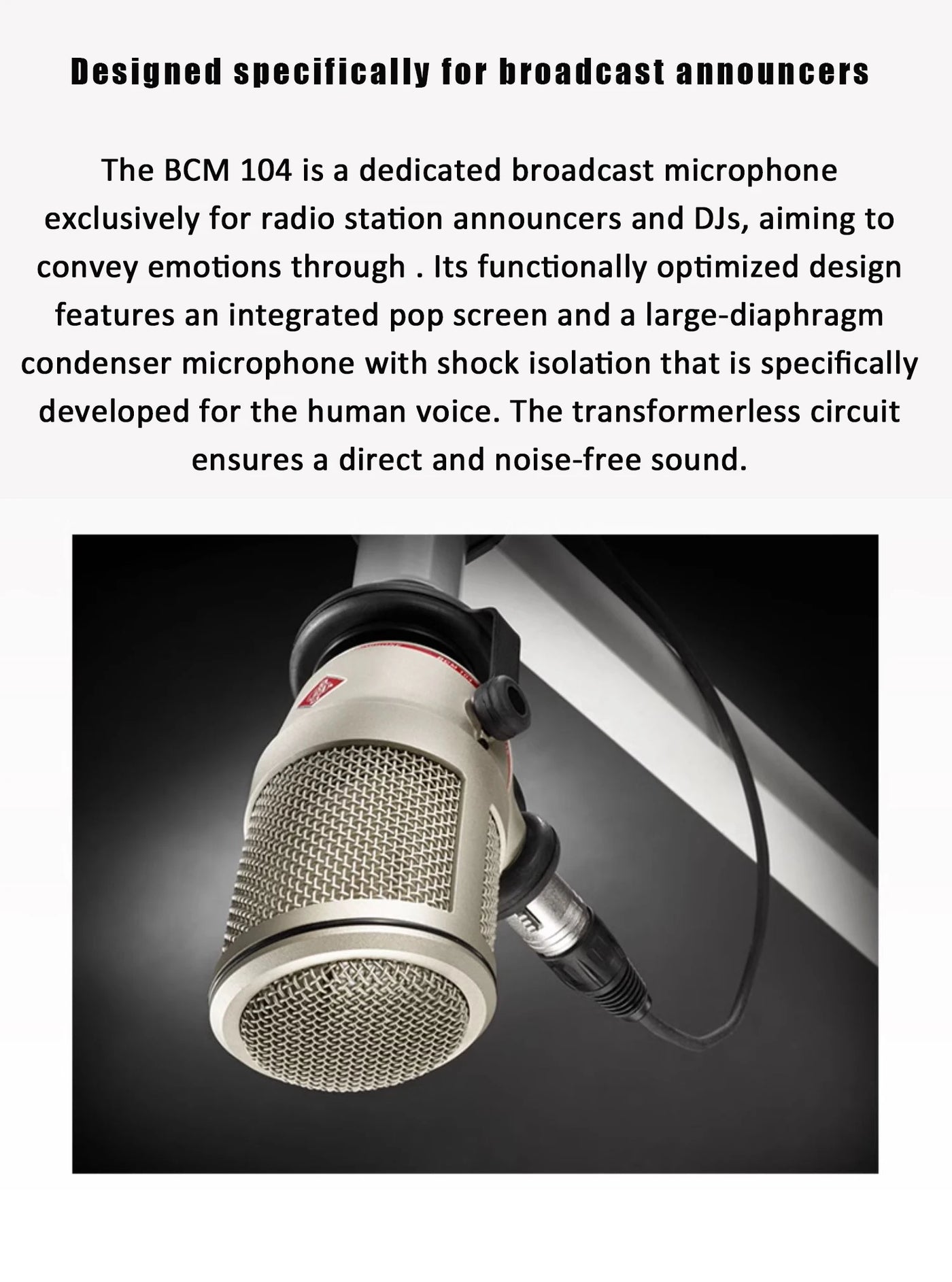 BCM104  microphone professional pc  studio recording  live streaming podcast gaming gamer Condenser Broadcast  mic & Vocal Musi