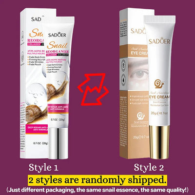 Snail Collagen Eye Cream Anti Dark Circles Remove Eyes Bags Moisturizing Firming Beauty Eyes Skin Care Products