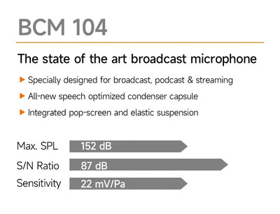 BCM104  microphone professional pc  studio recording  live streaming podcast gaming gamer Condenser Broadcast  mic & Vocal Musi
