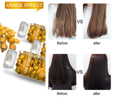 30pcs Sevich Hair Vitamin Capsules – Keratin Complex Oil for Hair Loss, Frizz Repair & Silky Smooth Hair