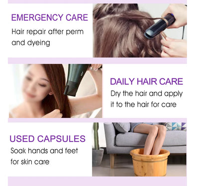 30pcs Sevich Hair Vitamin Capsules – Keratin Complex Oil for Hair Loss, Frizz Repair & Silky Smooth Hair