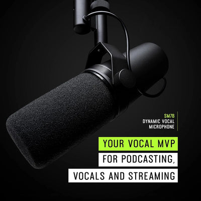 SM7B Studio Dynamic Microphone – Professional Cardioid Mic for Recording, Podcasts & Live Vocals