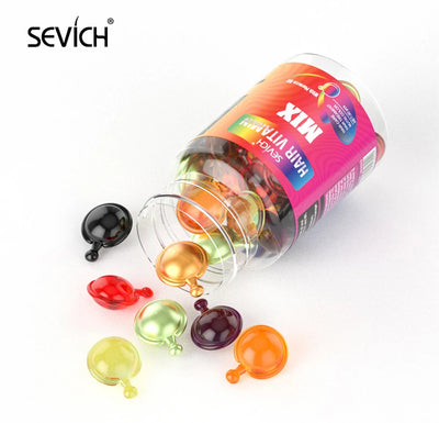 30pcs Sevich Hair Vitamin Capsules – Keratin Complex Oil for Hair Loss, Frizz Repair & Silky Smooth Hair