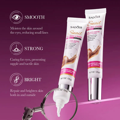 Snail Collagen Eye Cream Anti Dark Circles Remove Eyes Bags Moisturizing Firming Beauty Eyes Skin Care Products
