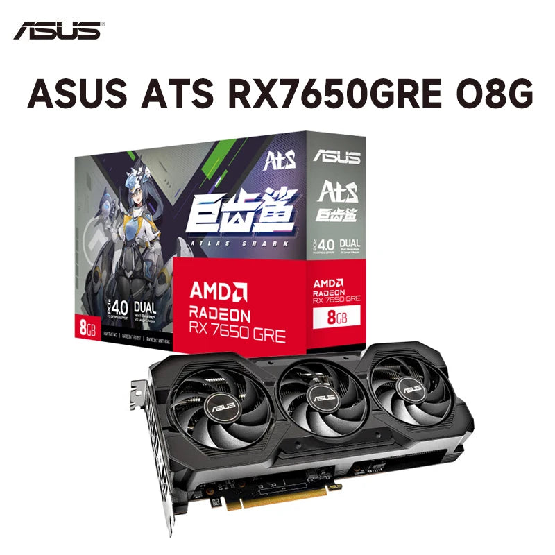 ASUS RX 7650 GRE 8GB Graphics Card – 2K High Refresh Rate AMD Gaming GPU