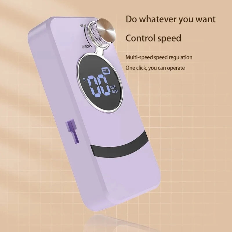 35000RPM Rechargeable Electric Nail Drill – Portable Professional File for Acrylic & Gel Nails
